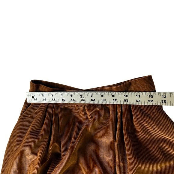 Vintage 80s Corduroy Blazer Jacket Skirt Suit Set Women's Warm Brown Two Piece‎ - Picture 8 of 12